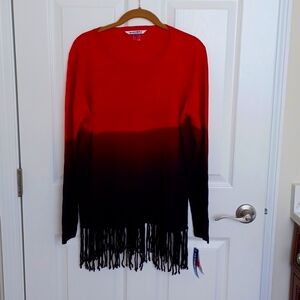 NYGARD ladies fringed sweater.